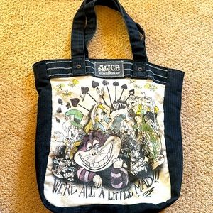 Alice in wonderland canvas bag from Disneyland
